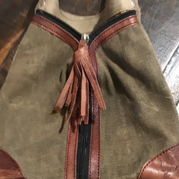 Mona B Olive Crossbody Bag - Picture 3 of 16